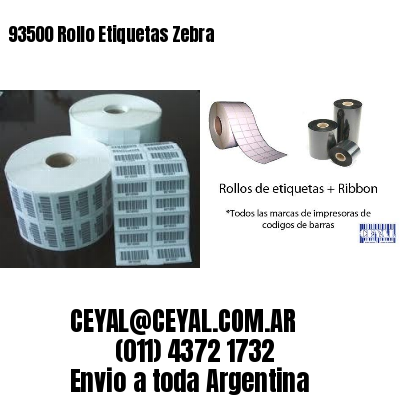 93500 Rollo Etiquetas Zebra
