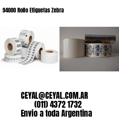 94000 Rollo Etiquetas Zebra