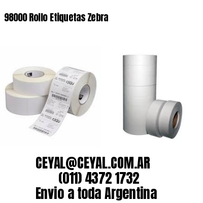 98000 Rollo Etiquetas Zebra