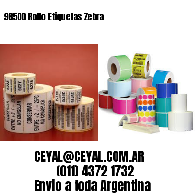 98500 Rollo Etiquetas Zebra
