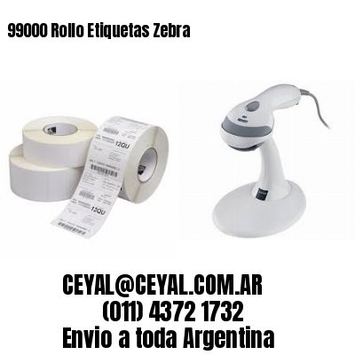99000 Rollo Etiquetas Zebra