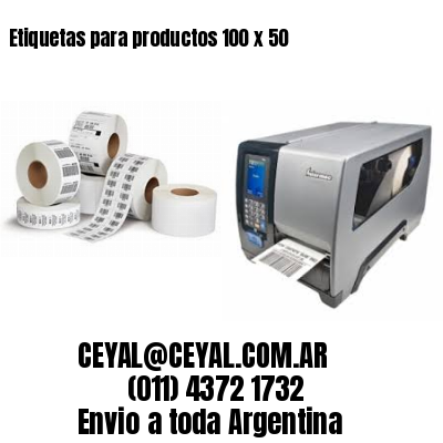 Etiquetas para productos 100 x 50