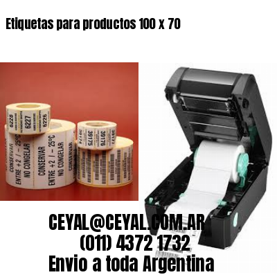 Etiquetas para productos 100 x 70