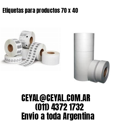 Etiquetas para productos 70 x 40