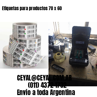 Etiquetas para productos 70 x 60