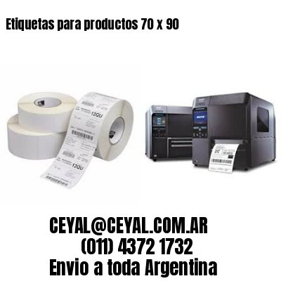 Etiquetas para productos 70 x 90