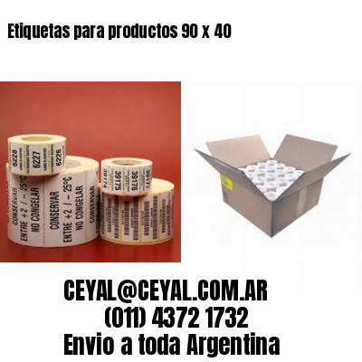 Etiquetas para productos 90 x 40