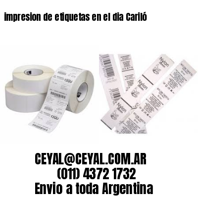 impresion de etiquetas en el dia Cariló