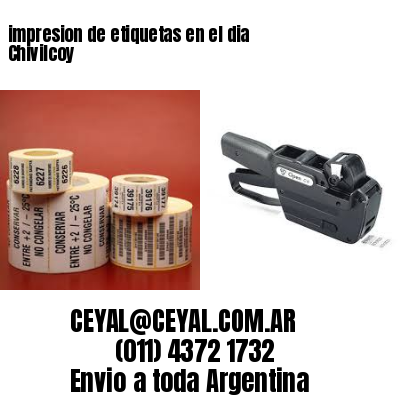 impresion de etiquetas en el dia Chivilcoy
