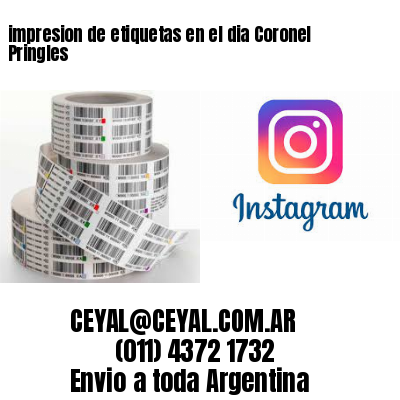 impresion de etiquetas en el dia Coronel Pringles