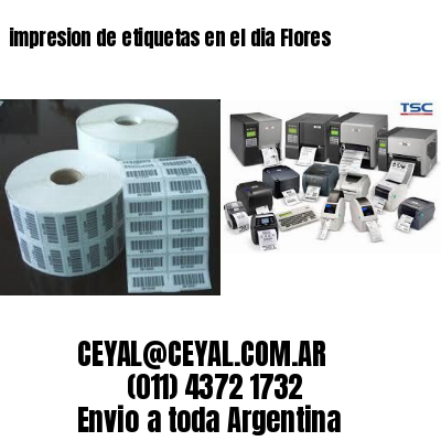 impresion de etiquetas en el dia Flores