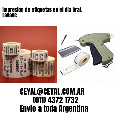impresion de etiquetas en el dia Gral. Lavalle