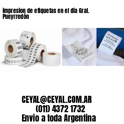 impresion de etiquetas en el dia Gral. Pueyrredón