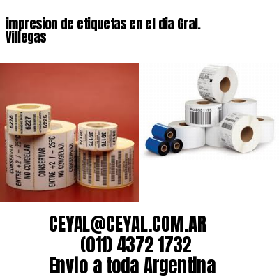 impresion de etiquetas en el dia Gral. Villegas