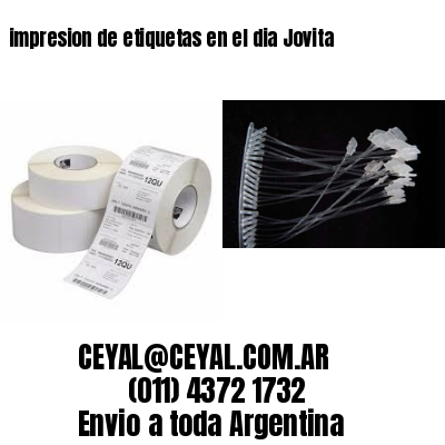 impresion de etiquetas en el dia Jovita