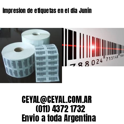 impresion de etiquetas en el dia Junín