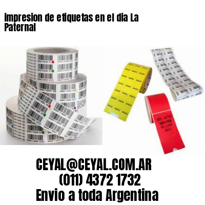 impresion de etiquetas en el dia La Paternal