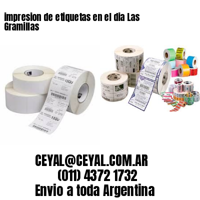 impresion de etiquetas en el dia Las Gramillas