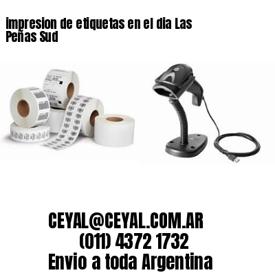 impresion de etiquetas en el dia Las Peñas Sud