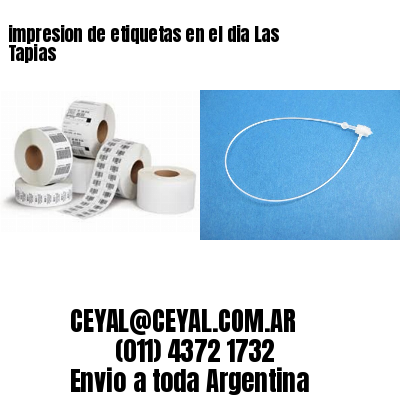 impresion de etiquetas en el dia Las Tapias
