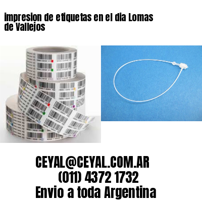 impresion de etiquetas en el dia Lomas de Vallejos
