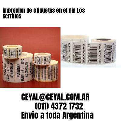 impresion de etiquetas en el dia Los Cerrillos