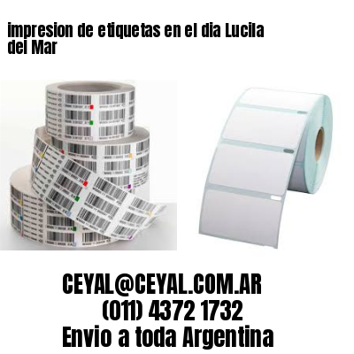impresion de etiquetas en el dia Lucila del Mar