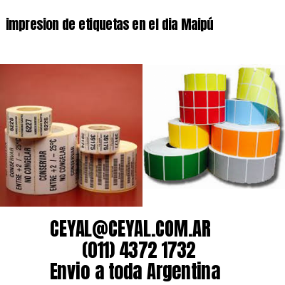 impresion de etiquetas en el dia Maipú
