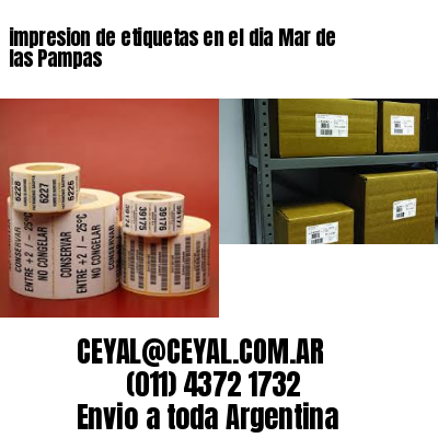 impresion de etiquetas en el dia Mar de las Pampas