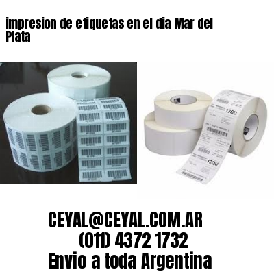 impresion de etiquetas en el dia Mar del Plata