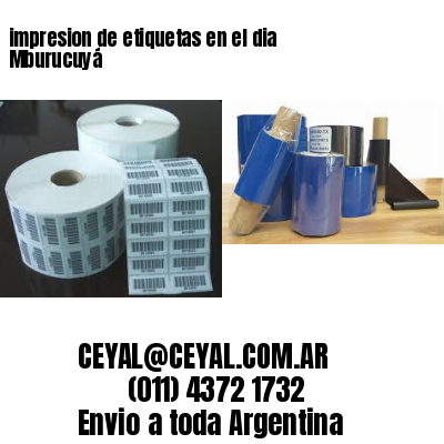 impresion de etiquetas en el dia Mburucuyá