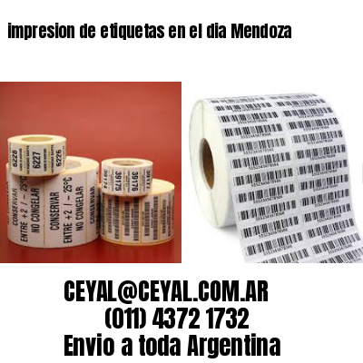 impresion de etiquetas en el dia Mendoza