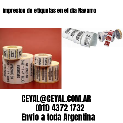 impresion de etiquetas en el dia Navarro
