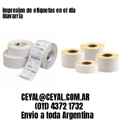 impresion de etiquetas en el dia Olavarría