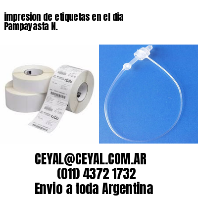 impresion de etiquetas en el dia Pampayasta N.