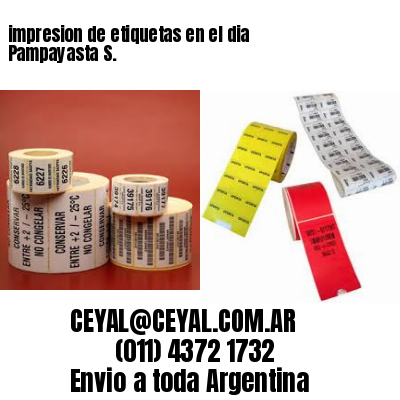 impresion de etiquetas en el dia Pampayasta S.