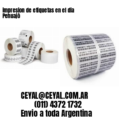 impresion de etiquetas en el dia Pehuajó