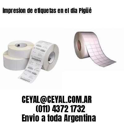 impresion de etiquetas en el dia Pigüé