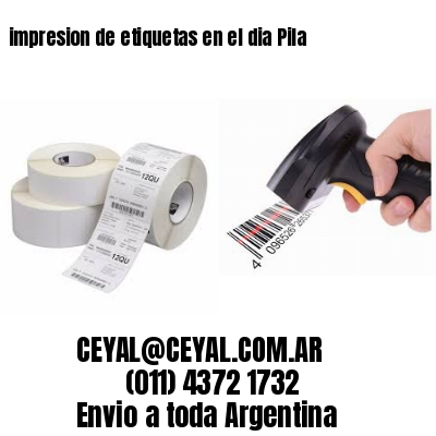 impresion de etiquetas en el dia Pila