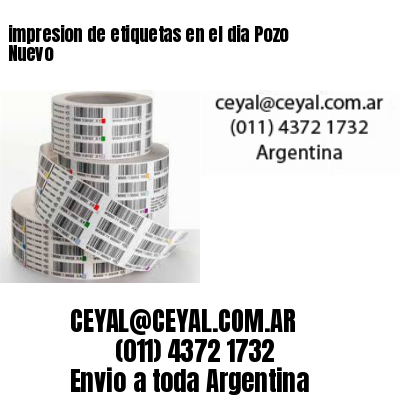 impresion de etiquetas en el dia Pozo Nuevo
