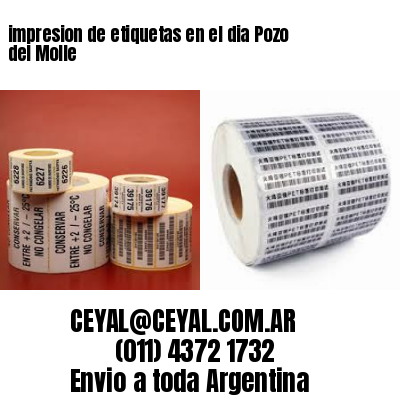 impresion de etiquetas en el dia Pozo del Molle