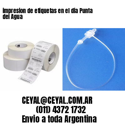 impresion de etiquetas en el dia Punta del Agua