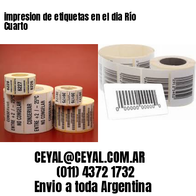 impresion de etiquetas en el dia Río Cuarto
