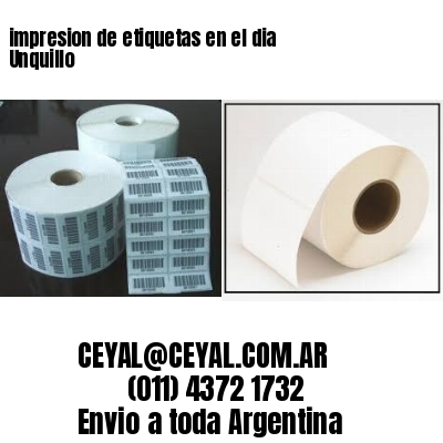 impresion de etiquetas en el dia Unquillo