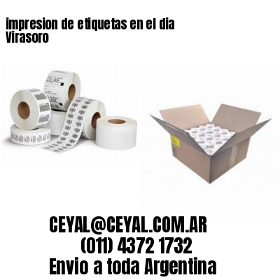 impresion de etiquetas en el dia Virasoro