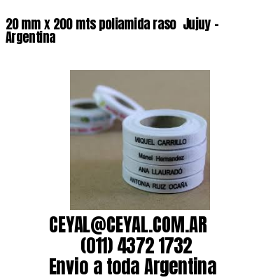 20 mm x 200 mts poliamida raso  Jujuy – Argentina