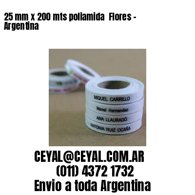 25 mm x 200 mts poliamida  Flores – Argentina