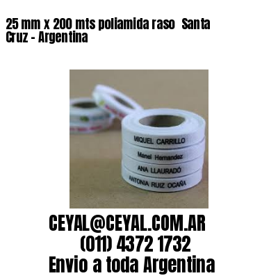 25 mm x 200 mts poliamida raso  Santa Cruz - Argentina