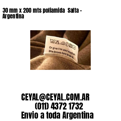 30 mm x 200 mts poliamida  Salta – Argentina