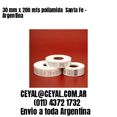 30 mm x 200 mts poliamida  Santa Fe – Argentina